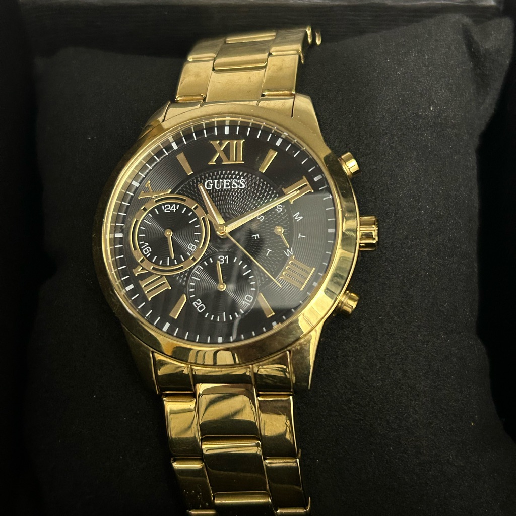Guess Gold Chronograph Watch
